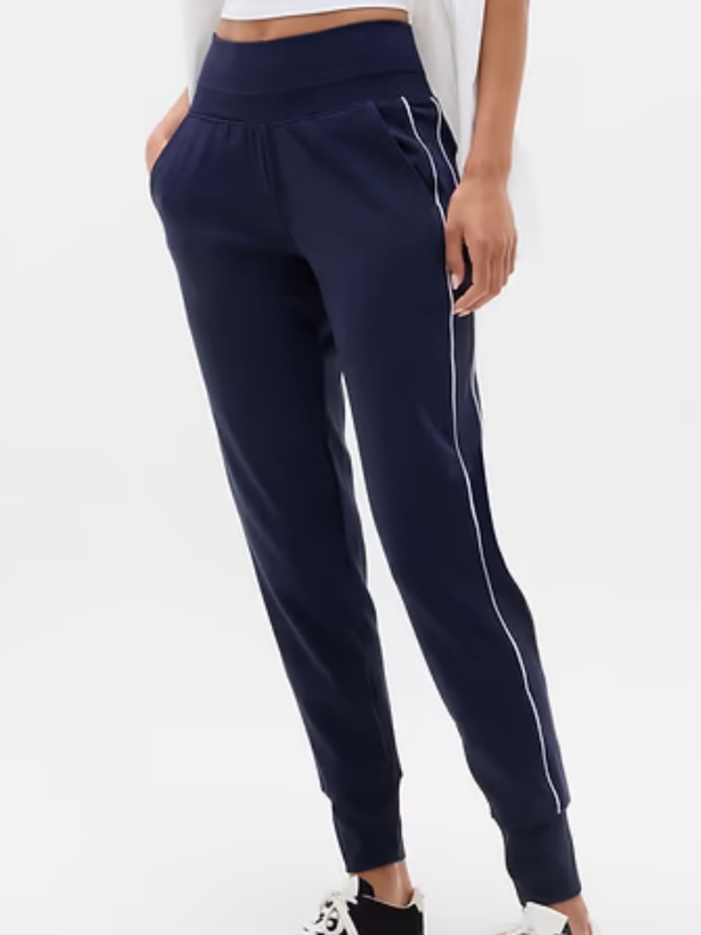 Athleta Venice high rise navy jogger